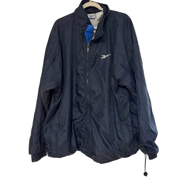 Reebok Windbreaker Jacket Blue Size XXL - Picture 1 of 6